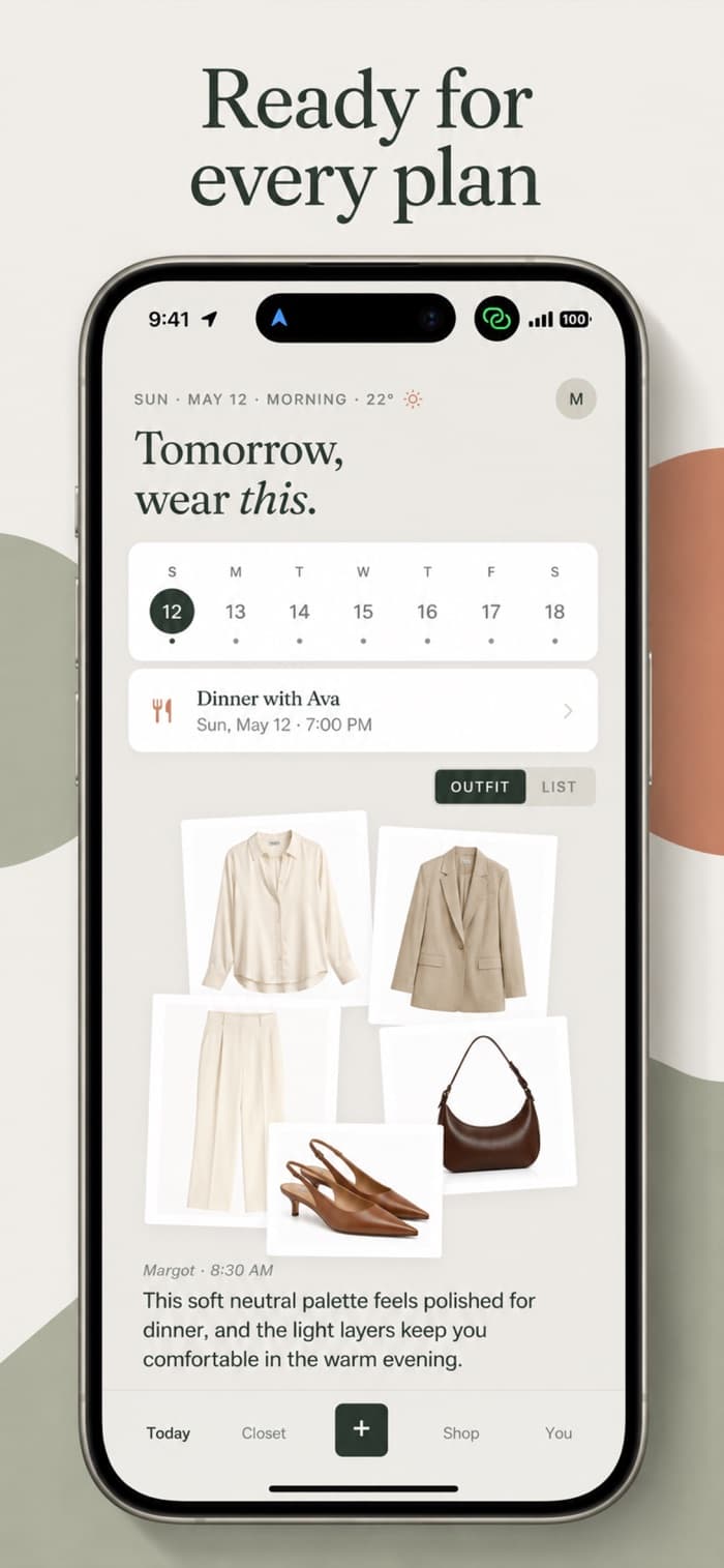 Outfits ready for your calendar